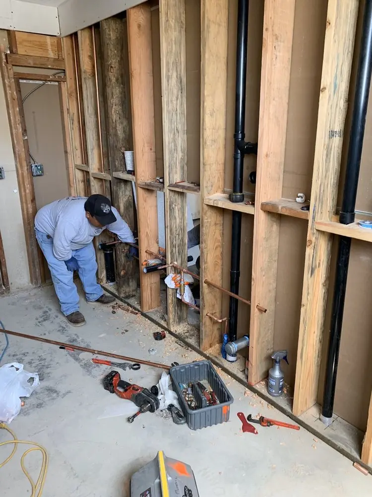 Commercial rough-in plumbing for Trenchless Sewer Repair in Hickory Lakes